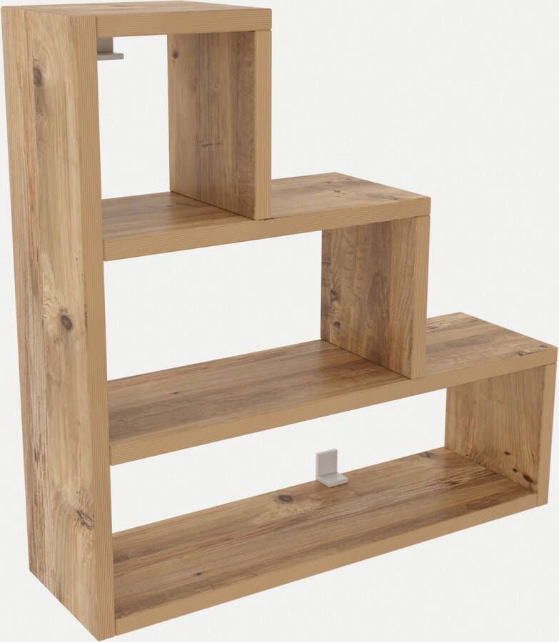 Emob Wandplank 18mm Dikte 62x62x18cm 100% Melamine Grenen Woonkamer Bruin Melamine Woonkamer Op voorraad