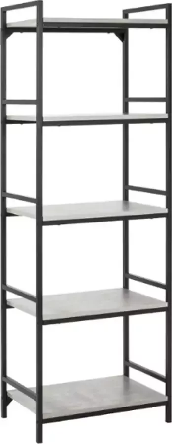 Haku Wandrek Dukan 60cm 5 legplanken zwart beton - Foto 2