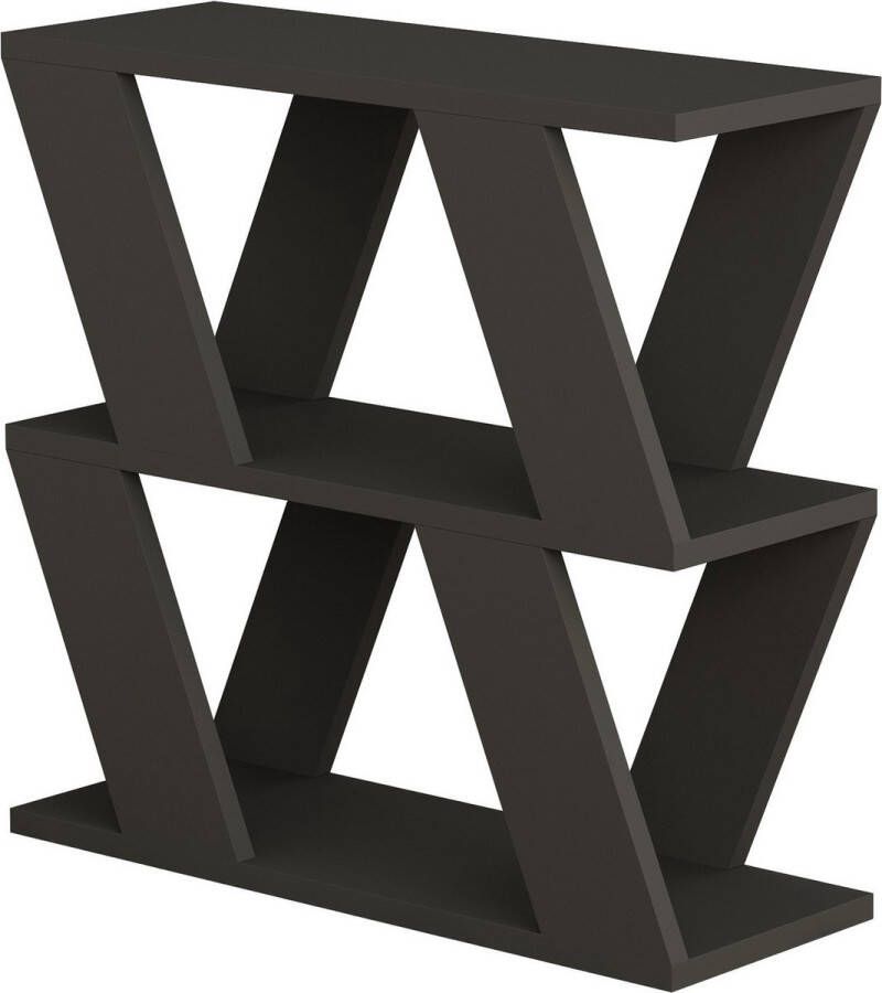 Emob Woody Bijzettafel 100% Melamine Gecoat Antraciet Hoektafels Antraciet Melamine Hoektafels Op voorraad - Foto 2