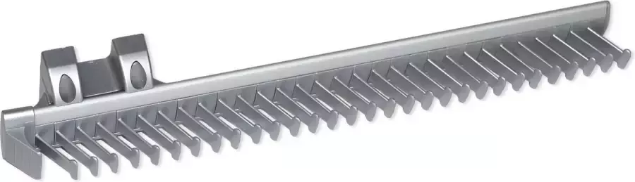 Emuca Ddassenrek lateraal uitschuifbaar Aluminium en kunststof Mat geanodiseerd