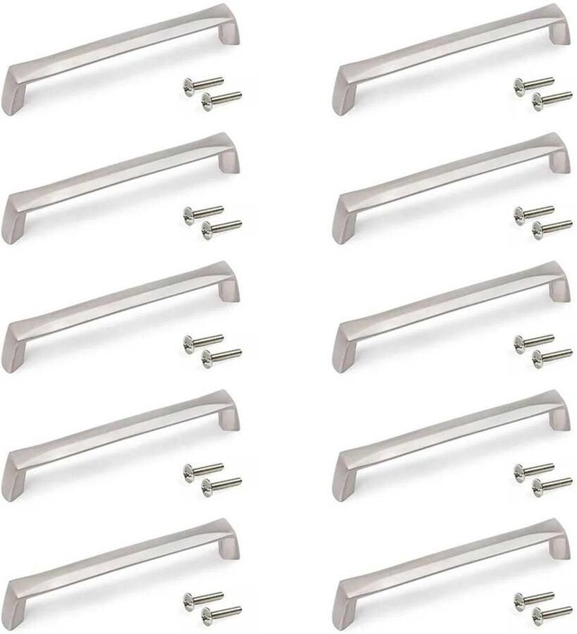 Emuca Canton Meubelgreep 142 Mm 10 Eenheden Zilver