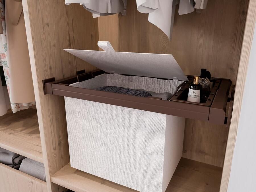 Emuca Moka frame met geleiders 914 964 Moka gelakt Kunststof en Aluminium