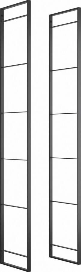 Emuca Frame voor Lader-wandmeubel Hoogte 1790 mm Staal Zwartgelakt