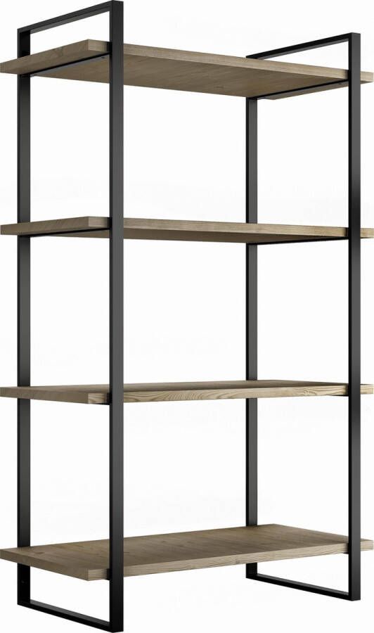 Emuca Lader-wandmeubel met frame en planken Hoogte 1150 mm Staal en hout