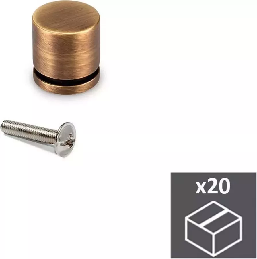 Emuca Meubelknop Zamak Our goud 20 st