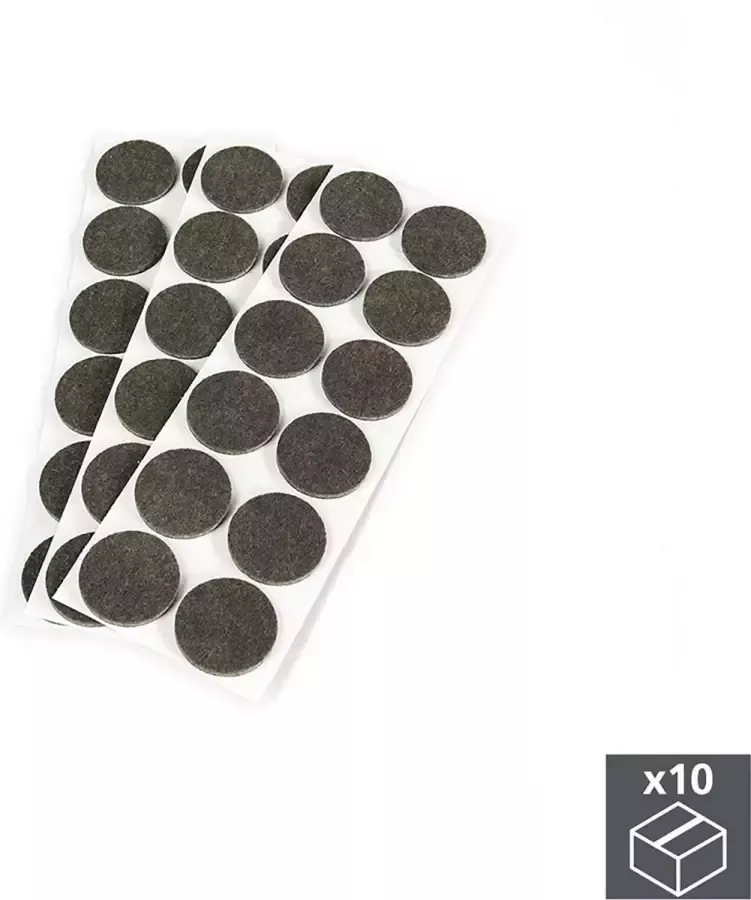 Emuca Zelfklevende anti-kras viltjes voor meubels rond D. 34 mm 360 st