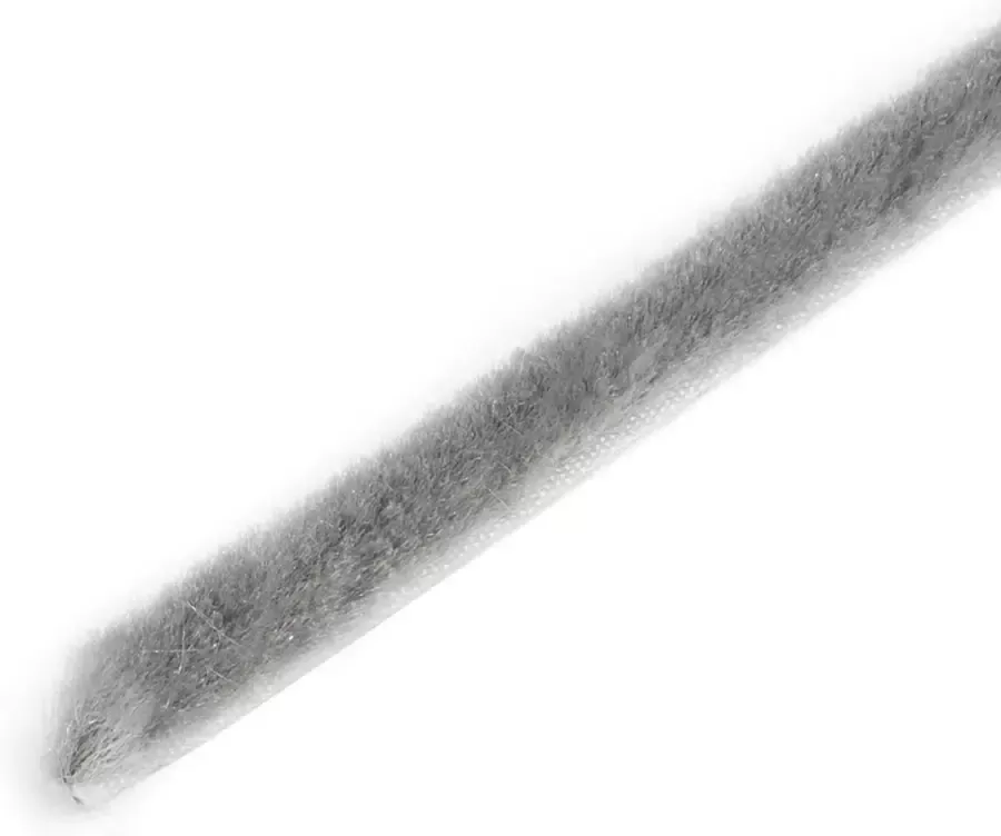 Emuca Zelfklevende borstelstrip hoogte 17 mm rol van 10 m Grijs