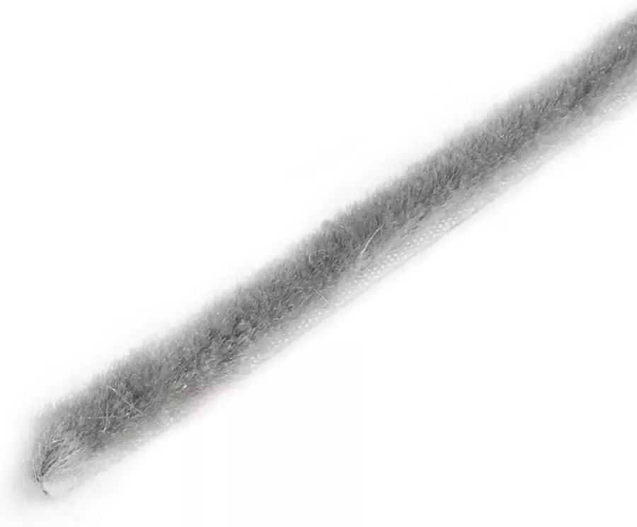 Emuca Zelfklevende borstelstrip hoogte 9 mm rol van 10 m Grijs