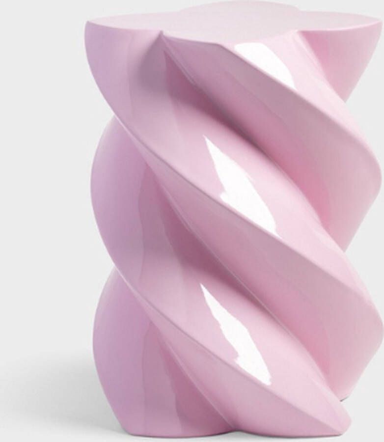 &k amsterdam Pillar Marshmallow Bijzettafel H 40 cm Candy Pink - Foto 1