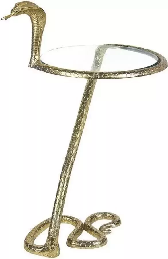 &Klevering Bijzettafel Cobra Slang goud H 74 cm - Foto 1