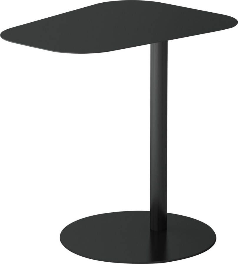 en.casa Bijzettafel Nastätten 50x50x38 cm zwart mat