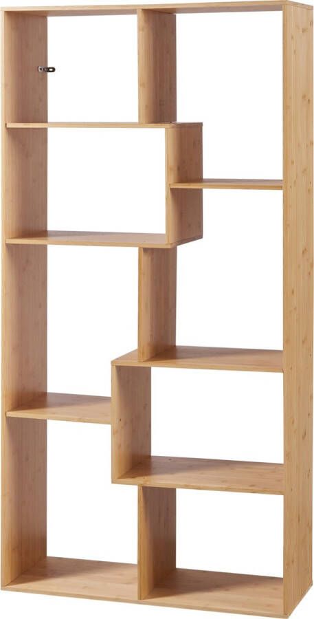 en.casa Boekenkast Hå schap 160x80x30 cm bamboe