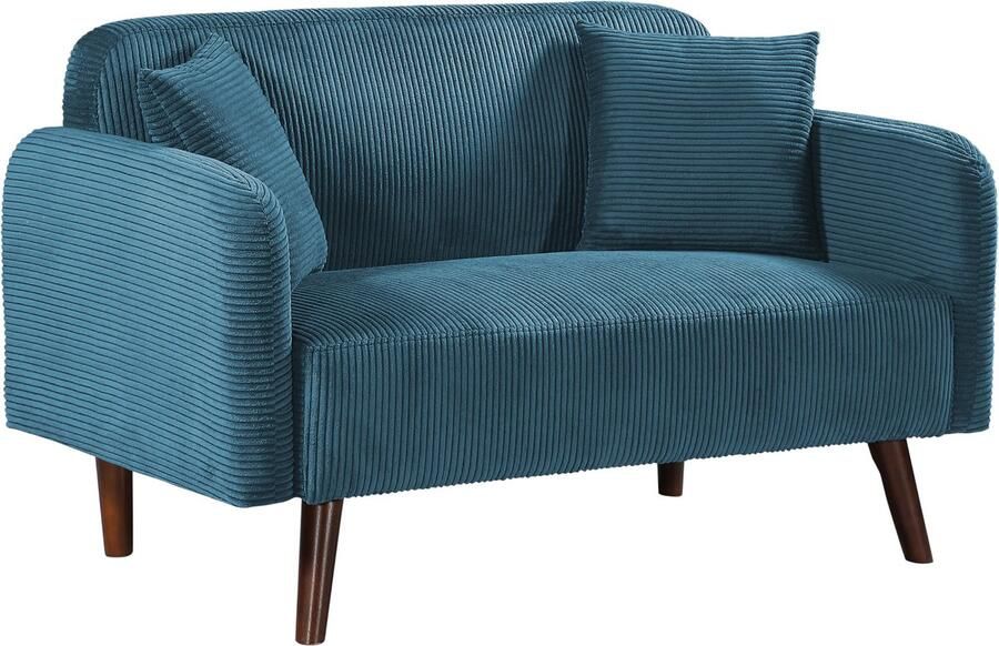 En.casa 2-zitsbank Midt 132x70x80 5 cm blauw [ ]