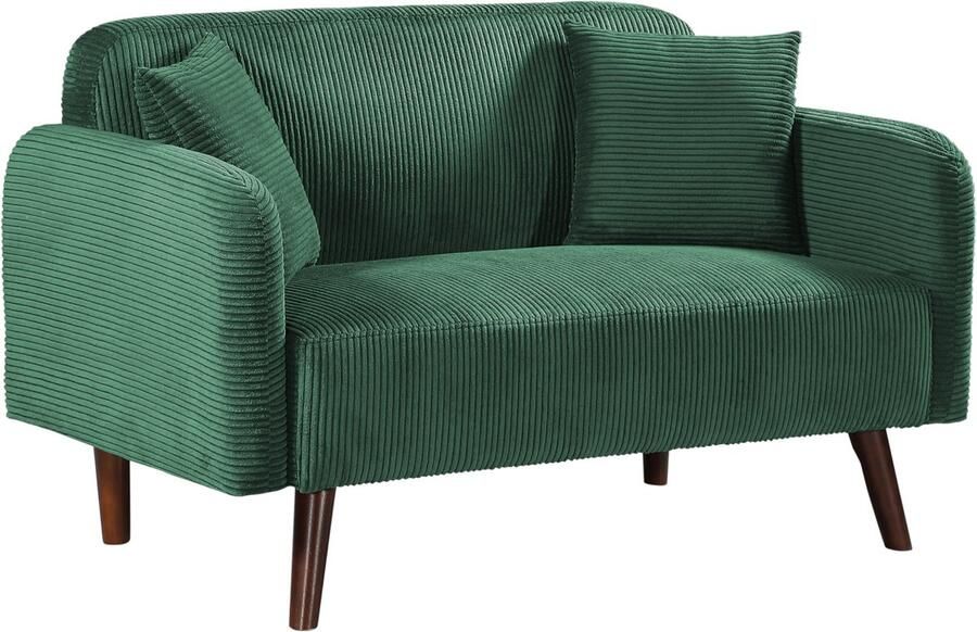 En.casa 2-zitsbank Midt 132x70x80 5 cm groen [ ]