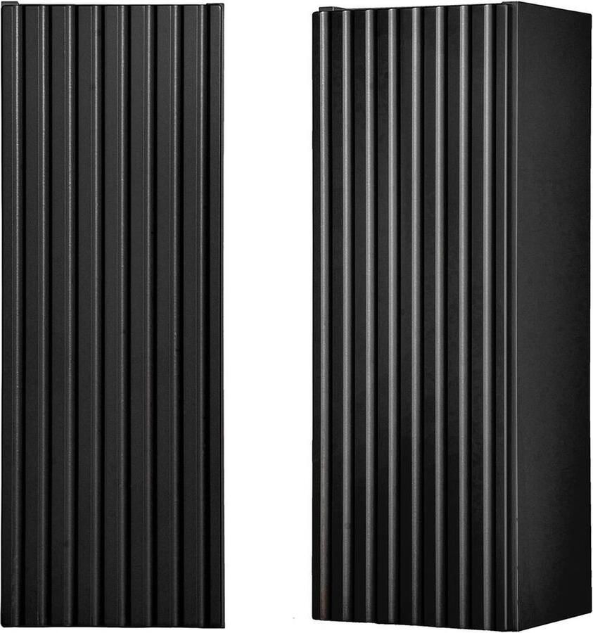 En.casa Badkamerkast Newport 57x20x19 cm zwart [ ]