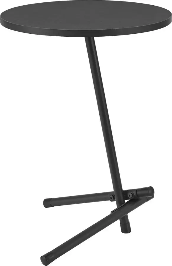 En.casa Bijzettafel Karup rond 55xØ40 cm zwart