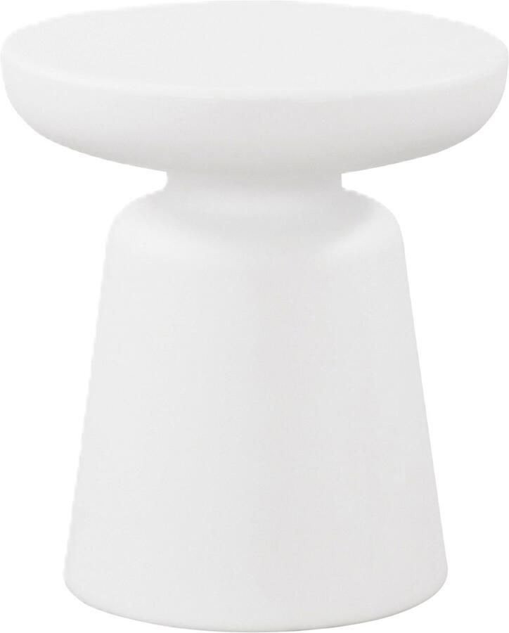 En.casa Bijzettafel Posio ronde salontafel 40 cm wit [ ]