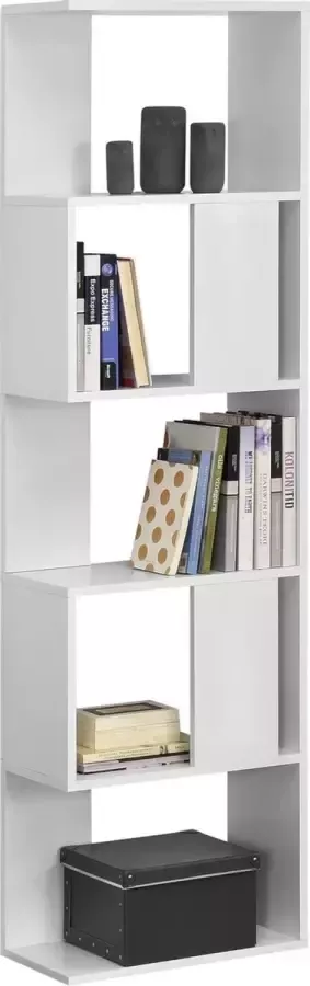 En.casa Boekenkast schap Aneby 159x45x23 5 cm wit