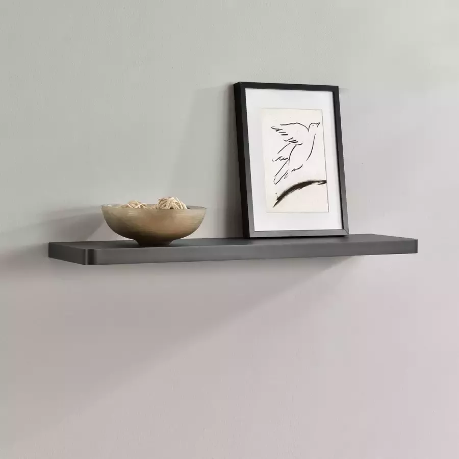 En.casa [ ] Design Wandplank planken grijs model 12