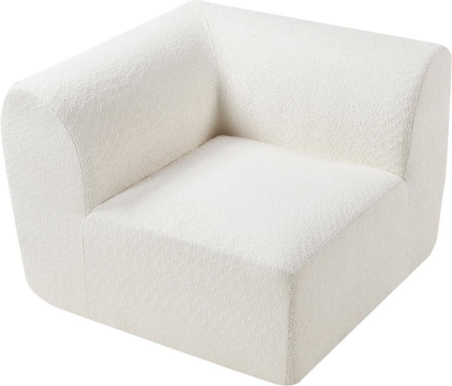 En.casa Element Hurvas voor modulaire zitbank hoekelement 76x108x108 cm crème wit [ ]