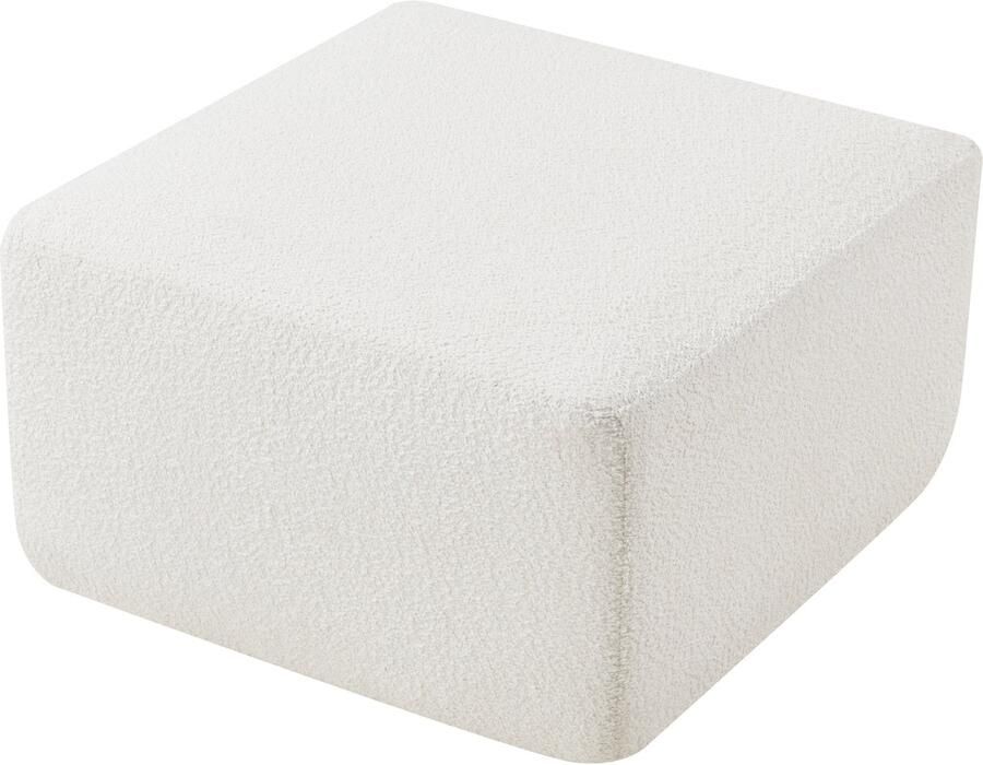 En.casa Element Hurvas voor modulaire zitbank voetenbank 45x73x73 cm crème wit [ ]