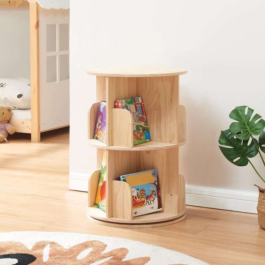 En.casa Kinderboekenkast Chasek 65xØ44 cm naturel [ ]
