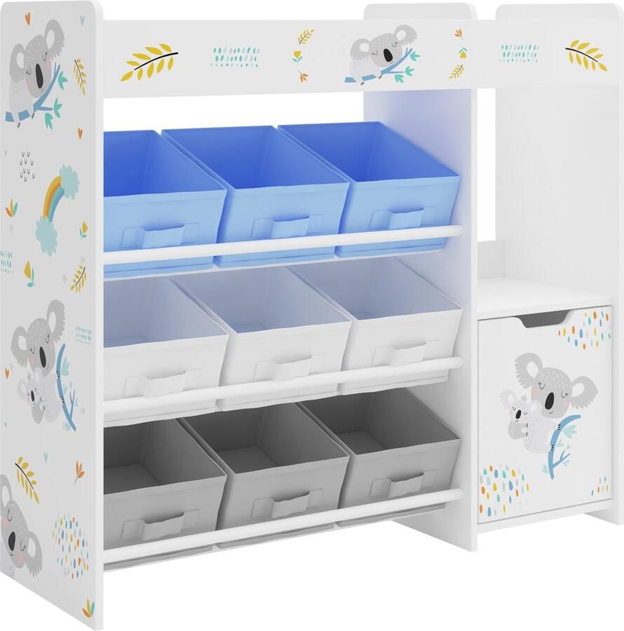 En.casa Kinderkast Søndreland open kast 80x90x29 5 cm koala motief [ ]