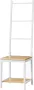 En.casa Kledingrek Dressboy Bamboe Wit & hout kleurig Afmeting (BxDxH) 40 x 42 x 133 cm - Thumbnail 2