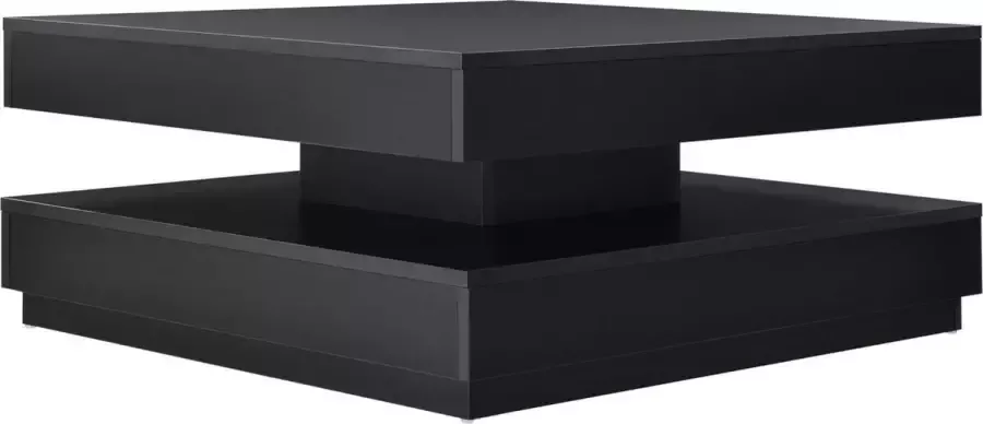 En.casa Salontafel Florenz met draaibaar blad zwart 76x76x38 cm [ ]