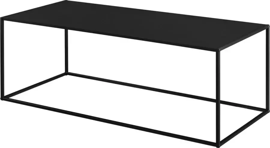 En.casa Sidetable Console tafel Metaal Mat zwart Afmeting (LxBxH) 110 x 50 x 40 cm