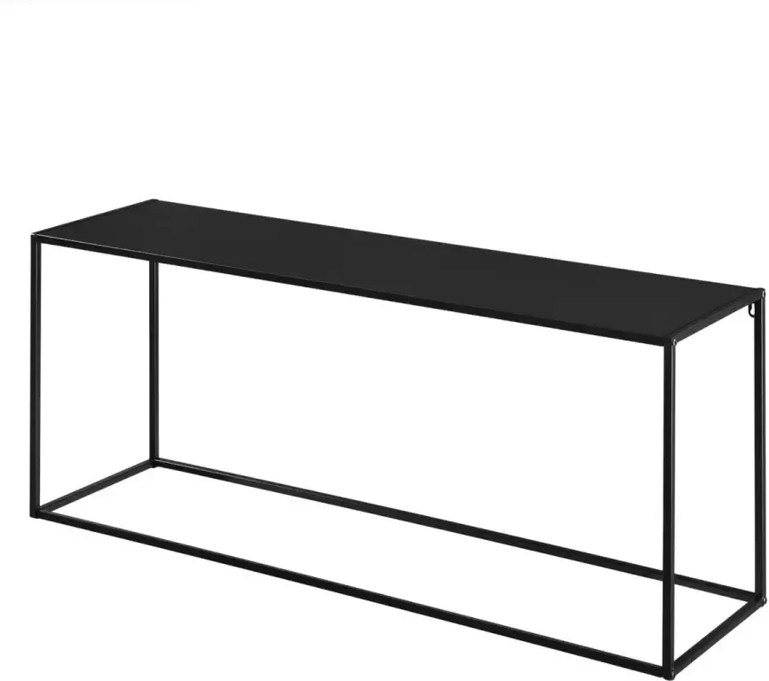 En.casa Sidetable Console tafel Metaal Mat zwart Afmeting (LxBxH) 115 x 32 x 50 cm