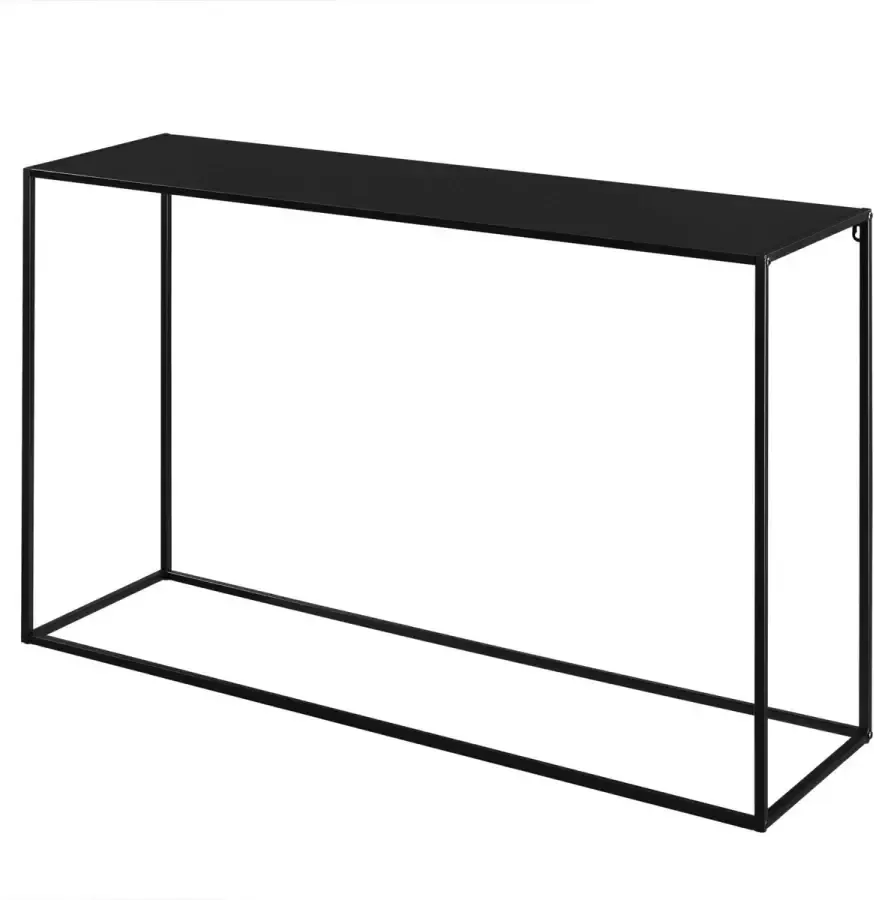 En.casa Sidetable Console tafel Metaal Mat zwart Afmeting (LxBxH) 115 x 32 x 74 cm