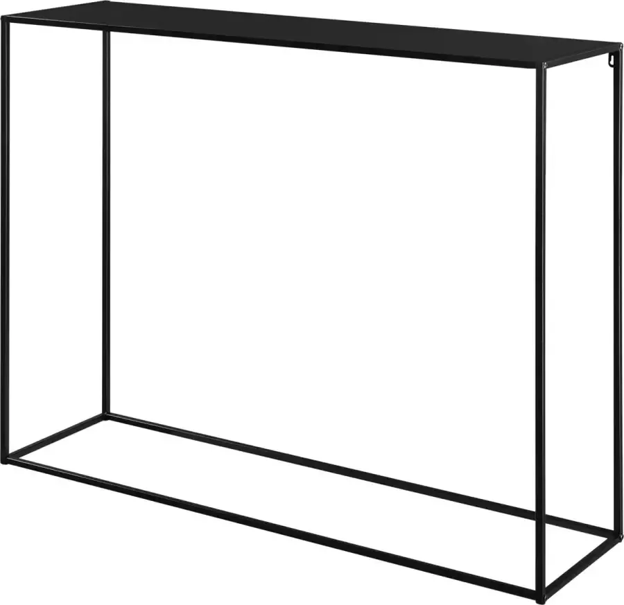 En.casa Sidetable Console tafel Metaal Mat zwart Afmeting (LxBxH) 115 x 32 x 92 cm