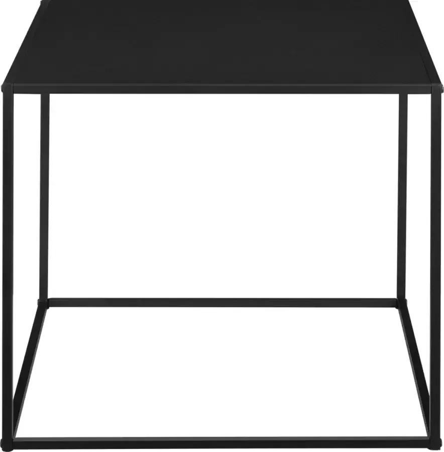 En.casa Sidetable Console tafel Metaal Mat zwart Afmeting (LxBxH) 55 x 55 x 50 cm - Foto 2