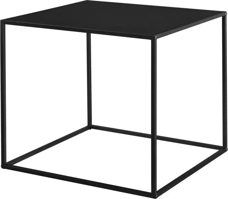 En.casa Sidetable Console tafel Metaal Mat zwart Afmeting (LxBxH) 55 x 55 x 50 cm