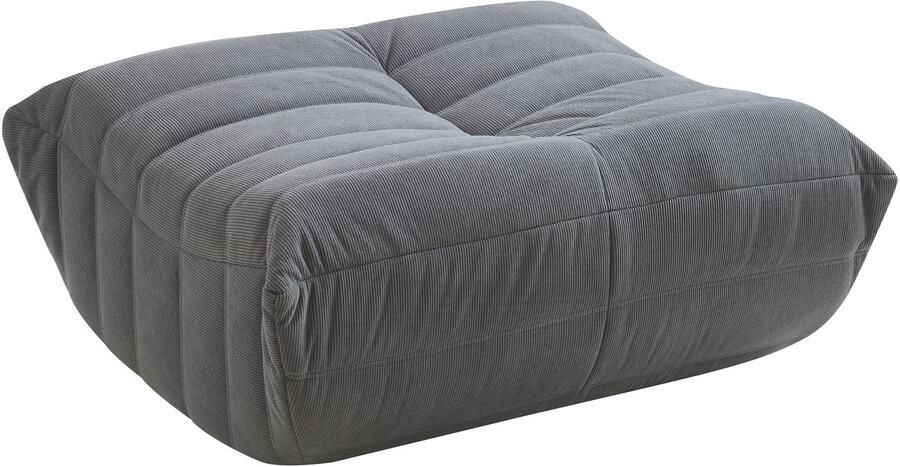 En.casa Voetenbank Kodsø 35x80x65 cm grijs [ ]