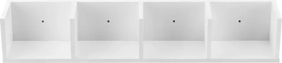 En.casa Wandrek Ekero met 4 vakken 95x17x16 5 cm wit