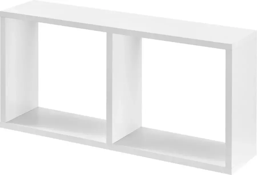En.casa Wandrek Karasjok met 2 vakken 60x14 5x30 cm wit mat gelakt