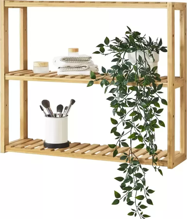 En.casa Wandrek Örnsköldsvik met 3 planken 60x15x54 cm bamboe
