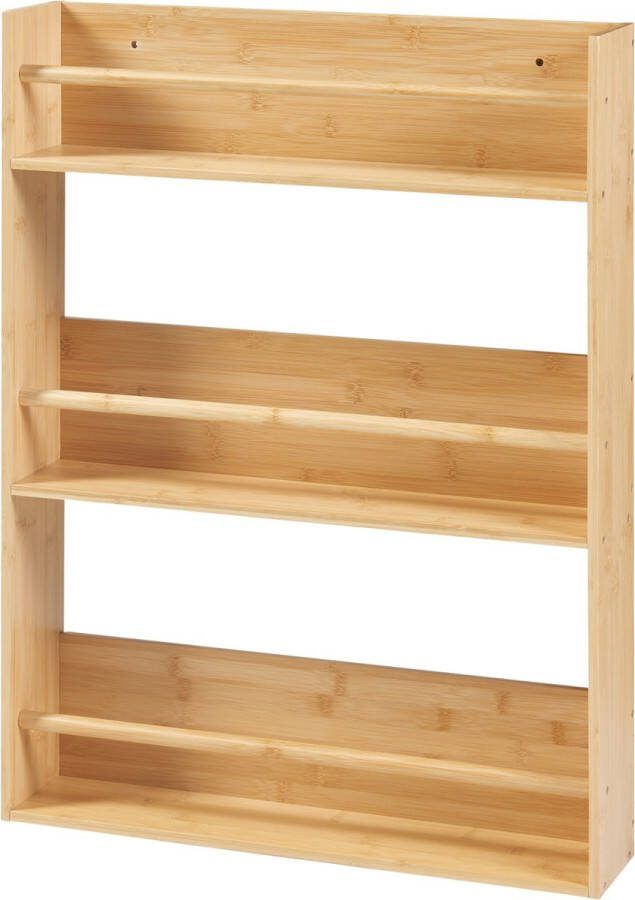 En.casa Wandrek Hareid met 3 planken 80x60x12 cm bamboe