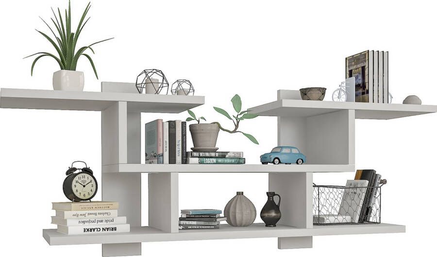En.casa Wandrek Indre 110x24x33 5 cm wit