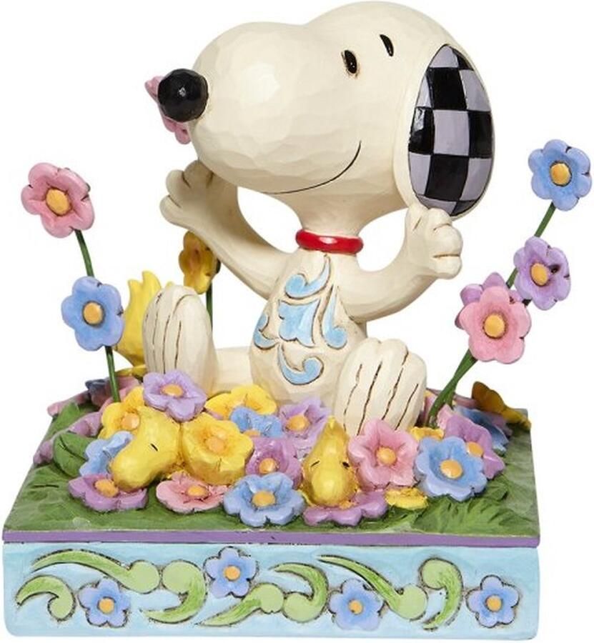 Enesco ltd Snoopy Jim Shore Snoopy in bed van Bloemen beeldje 12 cm