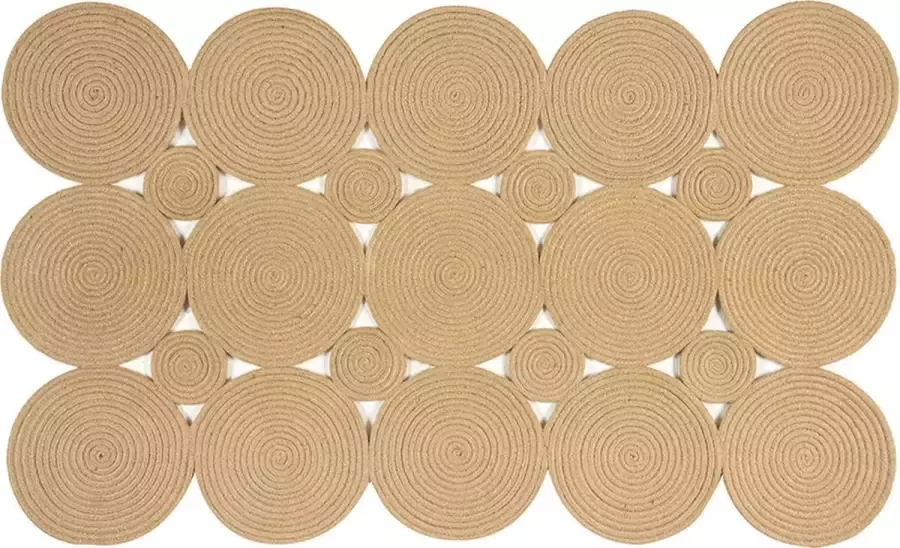 English Home Calista Jute Decoratief Vloerkleed Mat 90x150 cm Naturel