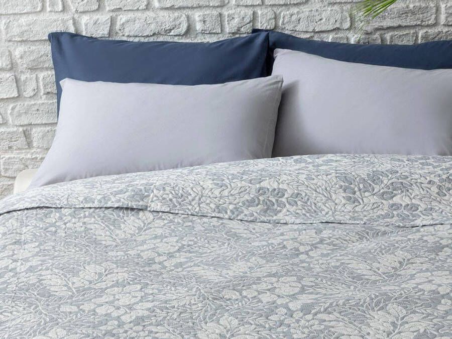 English Home Eliza Double Multi Purpose Bed Cover 200x220 Cm Gray Eliza dubbele multifunctionele bedovertrek 200x220 cm grijs