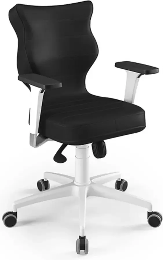 Entelo Kantoorstoel Perto White Vero 01 ergonomisch zwart