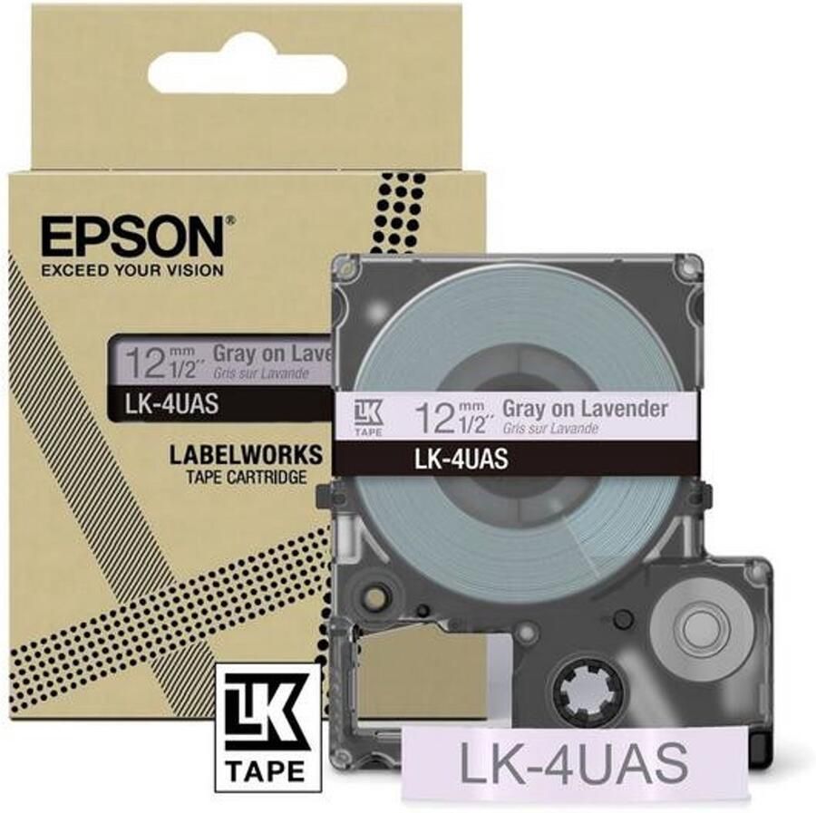 Epson LK-4UAS Grijs Paars