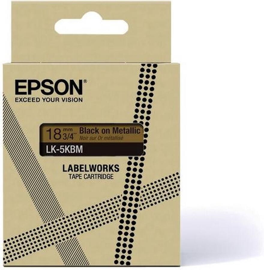Epson LK-5KBM Zwart Goud
