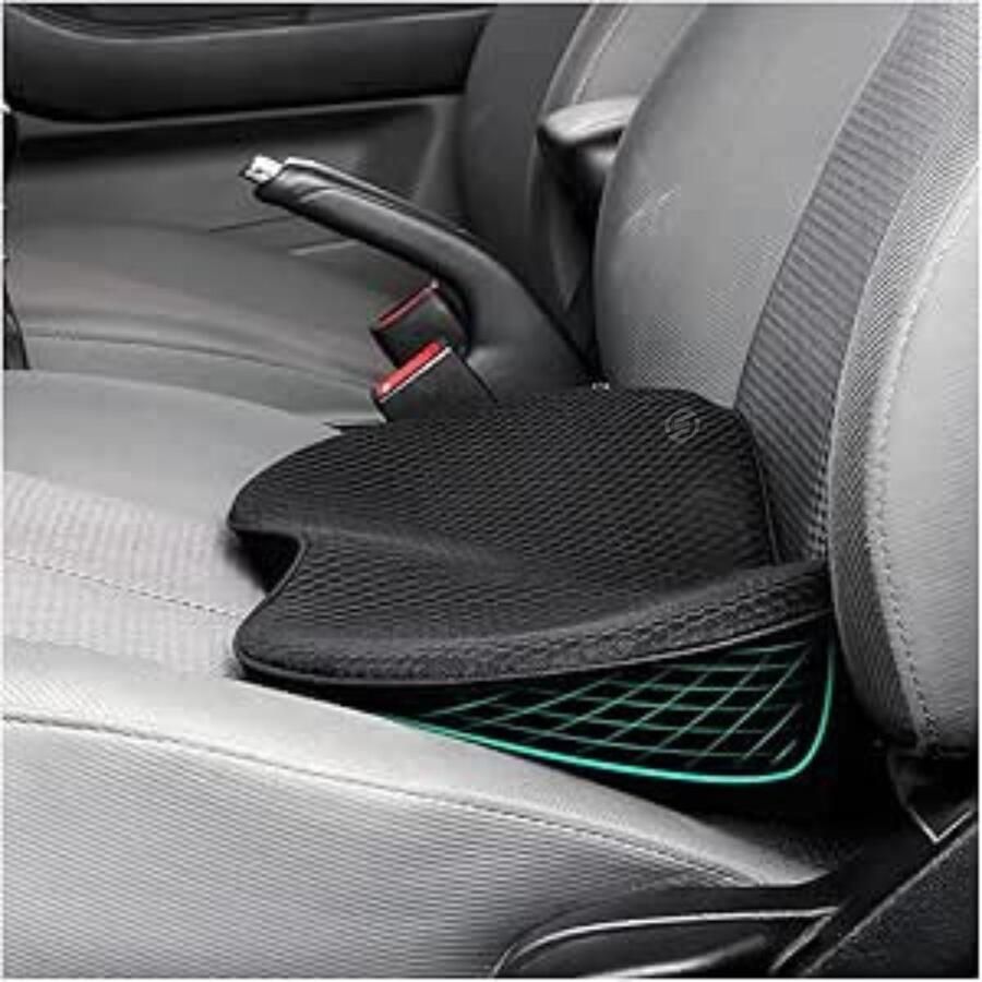 Equivera Autowigkussen Wigkussen Autozitkussen Geheugenfoam Wigkussen Ergonomisch Geheugenfoam Kussen voor Auto Bureaustoel Bed