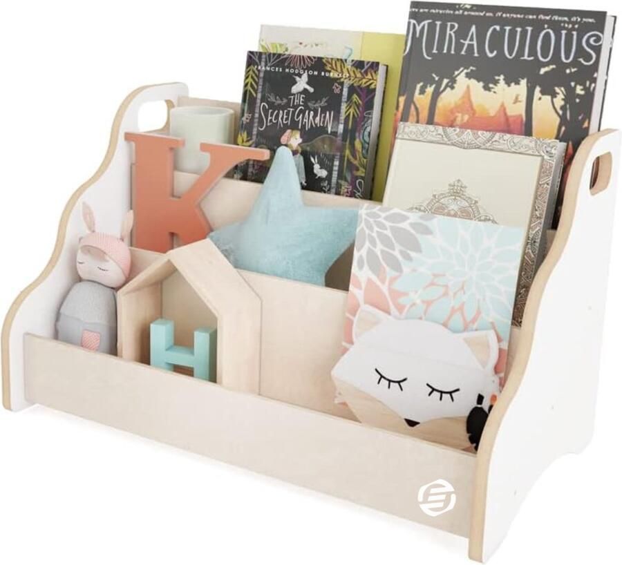 Equivera Boekenrek Kind Boekenrek Boekenkast Kind Boekenrek Kinderkamer Boekenplank Kinderkamer - Foto 12