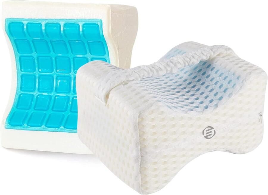 Equivera kniekussen voor in bed kniekussen beenkussen kniekussen voor in bed zijslapers kniekussen orthopedisch kniekussen traagschuim